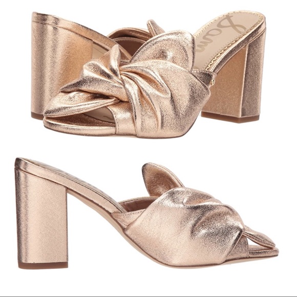 Sam Edelman | Oda Gold Knot Mules - Picture 15 of 15